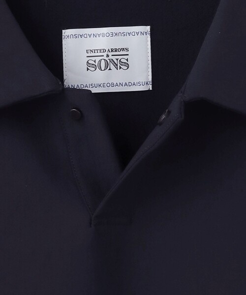 DAISUKE OBANA 半袖ポロシャツ　ネイビー　黒　L ダイスケオバナ D.O UNITED ARROWS BY DAISUKE OBANA＞Ⅰ D/SSL PL SHIRT