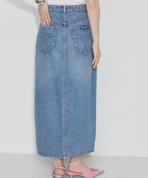 ROLLA'S(ローラス)の「【ROLLA'S(ローラス)】SAILOR SKIRT LYOCELL BLUE(デニムスカート・レディース・ブルー・26)」の2枚目の写真