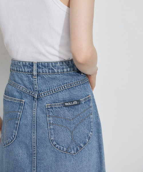 ROLLA'S(ローラス)の「【ROLLA'S(ローラス)】SAILOR SKIRT LYOCELL BLUE(デニムスカート・レディース・ブルー・26)」の3枚目の写真