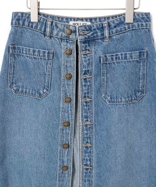 ROLLA'S(ローラス)の「【ROLLA'S(ローラス)】SAILOR SKIRT LYOCELL BLUE(デニムスカート・レディース・ブルー・26)」の11枚目の写真