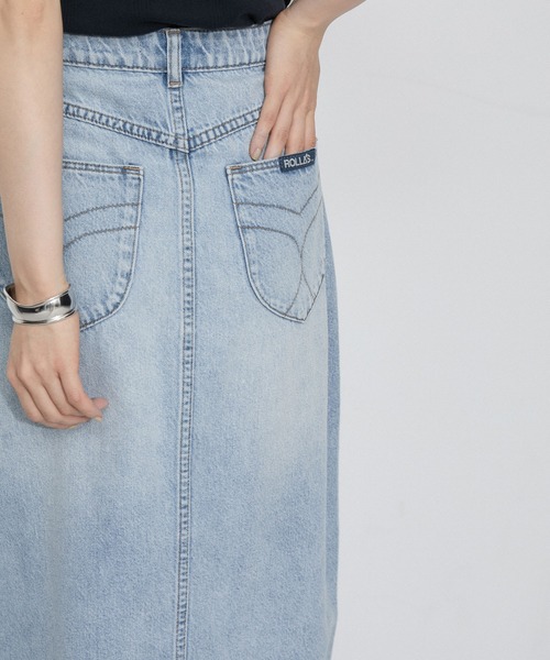 ROLLA'S(ローラス)の「【ROLLA'S(ローラス)】SAILOR SKIRT LYOCELL BLUE(デニムスカート・レディース・ブルー・26)」の19枚目の写真