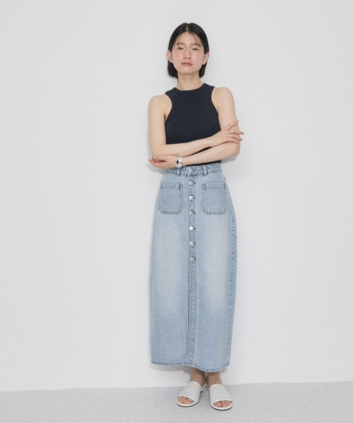 ROLLA'S(ローラス)の「【ROLLA'S(ローラス)】SAILOR SKIRT LYOCELL BLUE(デニムスカート・レディース・ブルー・26)」の20枚目の写真