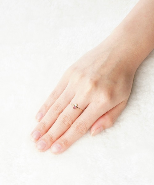 itam(アイタム)の「【itam】アイタム/ NATURAL STONE 天然石×淡水パール ブラスリング(リング・レディース・グレー系その他/ブラウン系その他/ピンク系その他/クリア・FREE)」の10枚目の写真