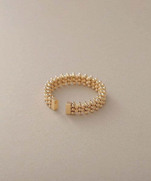 K18ハニーカットボールオープン リング細（リング）｜COCOSHNIK（ココシュニック） 121,000円