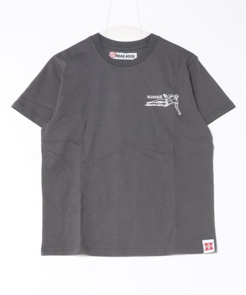 HEAD ROCK（ヘッドロック）の「HEADROCK/ヘッドロック 半袖オーバーサイズTシャツ（大人）（Tシャツ/カットソー・メンズ・スミクロ/オートミール/ネイビー・165/175/185）」の2枚目の写真