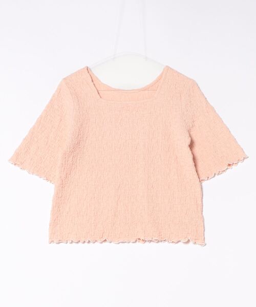 apres jour clair(アプレジュールクレア)の「【apres jour clair】ぽこぽこフレアスリーブトップス【ZOZOTOWN限定アイテム】(Tシャツ/カットソー・レディース・グリーン系その他/イエロー/ピンクベージュ/アイボリー・X-LARGE/フリー)」の5枚目の写真