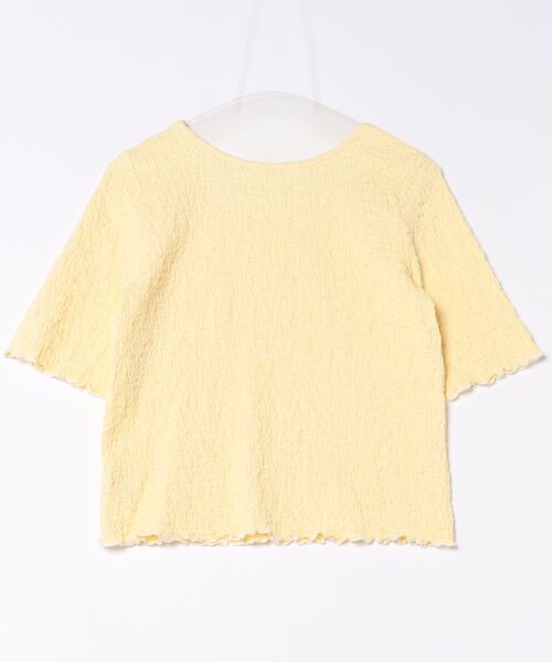 apres jour clair(アプレジュールクレア)の「【apres jour clair】ぽこぽこフレアスリーブトップス【ZOZOTOWN限定アイテム】(Tシャツ/カットソー・レディース・グリーン系その他/イエロー/ピンクベージュ/アイボリー・X-LARGE/フリー)」の6枚目の写真
