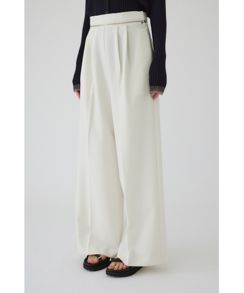 RIM.ARK(リムアーク)の「Waist zip PT(スラックス・レディース・チャコールグレー/ライトブラウン/オフホワイト・38/36)」の1枚目の写真