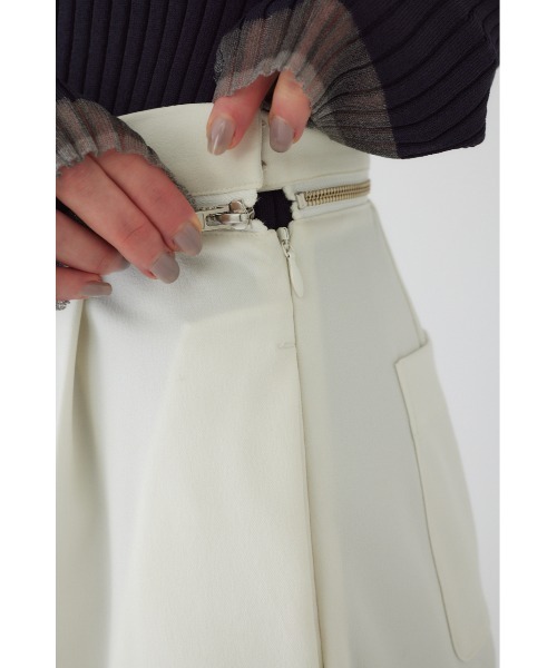 RIM.ARK(リムアーク)の「Waist zip PT(スラックス・レディース・チャコールグレー/ライトブラウン/オフホワイト・38/36)」の13枚目の写真