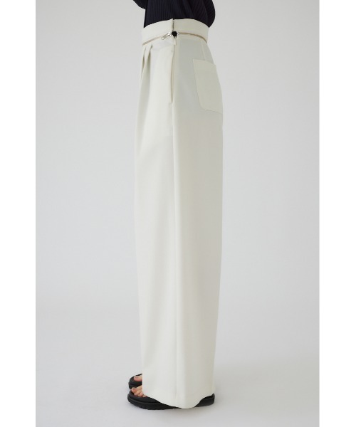 RIM.ARK(リムアーク)の「Waist zip PT(スラックス・レディース・チャコールグレー/ライトブラウン/オフホワイト・38/36)」の6枚目の写真