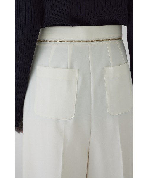 RIM.ARK(リムアーク)の「Waist zip PT(スラックス・レディース・チャコールグレー/ライトブラウン/オフホワイト・38/36)」の9枚目の写真