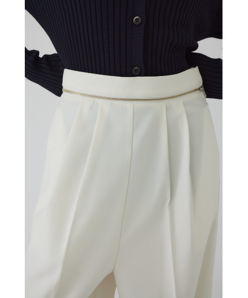 RIM.ARK(リムアーク)の「Waist zip PT(スラックス・レディース・チャコールグレー/ライトブラウン/オフホワイト・38/36)」の10枚目の写真