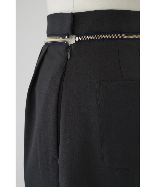 RIM.ARK(リムアーク)の「Waist zip PT(スラックス・レディース・チャコールグレー/ライトブラウン/オフホワイト・38/36)」の18枚目の写真