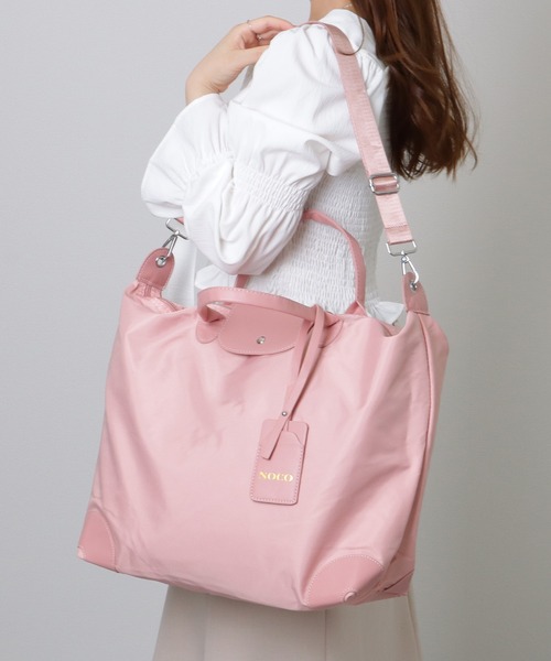 Lace Ladies(レースレディース)の「大容量 2WAY 配色 ボストン ショルダーバッグ(ボストンバッグ・レディース・ブラック/ベージュ/ピンク/グレー・FREE)」の18枚目の写真