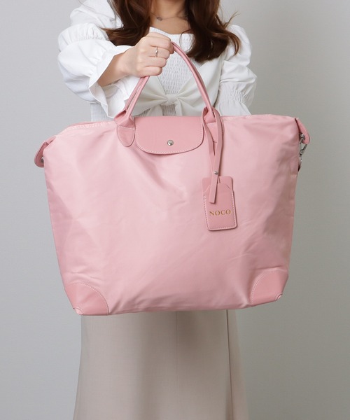 Lace Ladies(レースレディース)の「大容量 2WAY 配色 ボストン ショルダーバッグ(ボストンバッグ・レディース・ブラック/ベージュ/ピンク/グレー・FREE)」の20枚目の写真