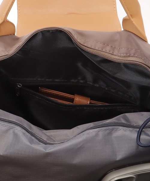 Lace Ladies(レースレディース)の「大容量 2WAY 配色 ボストン ショルダーバッグ(ボストンバッグ・レディース・ブラック/ベージュ/ピンク/グレー・FREE)」の6枚目の写真