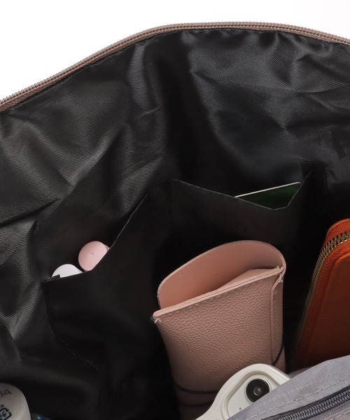 Lace Ladies(レースレディース)の「大容量 2WAY 配色 ボストン ショルダーバッグ(ボストンバッグ・レディース・ブラック/ベージュ/ピンク/グレー・FREE)」の7枚目の写真