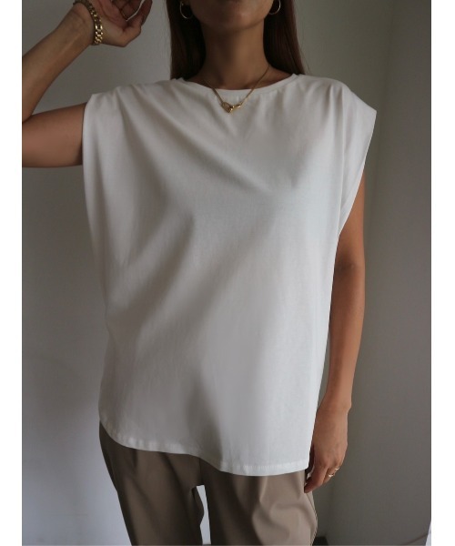 TRUNC(トランクエイティーエイト)の「Ice Touch Tuck TEE(Tシャツ/カットソー・レディース・アイボリー/ブラック・FREE)」の10枚目の写真