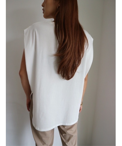 TRUNC(トランクエイティーエイト)の「Ice Touch Tuck TEE(Tシャツ/カットソー・レディース・アイボリー/ブラック・FREE)」の7枚目の写真
