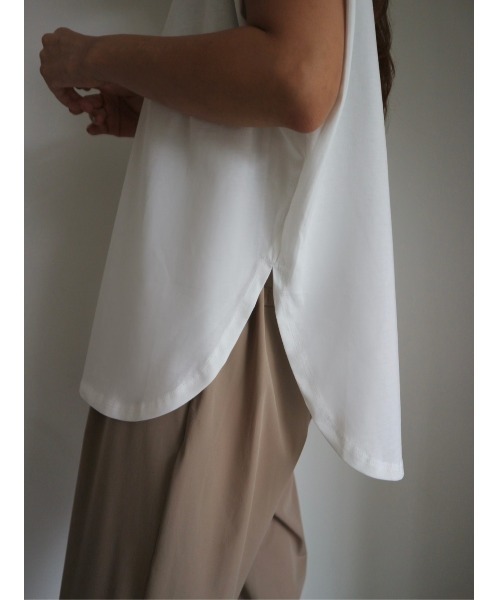 TRUNC(トランクエイティーエイト)の「Ice Touch Tuck TEE(Tシャツ/カットソー・レディース・アイボリー/ブラック・FREE)」の8枚目の写真