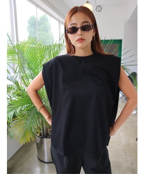 TRUNC(トランクエイティーエイト)の「Ice Touch Tuck TEE(Tシャツ/カットソー・レディース・アイボリー/ブラック・FREE)」の4枚目の写真