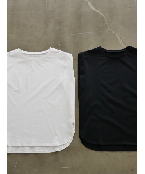 TRUNC(トランクエイティーエイト)の「Ice Touch Tuck TEE(Tシャツ/カットソー・レディース・アイボリー/ブラック・FREE)」の18枚目の写真