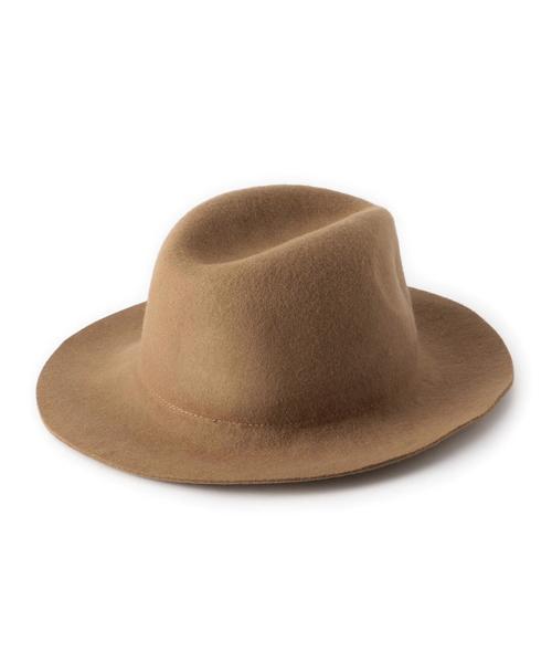 green label relaxing（グリーンレーベルリラクシング）の「GC フェルトナカオレハット（ハット・レディース・ブラック/ネイビー/ライトグレー/ブラウン・フリー）」の12枚目の写真