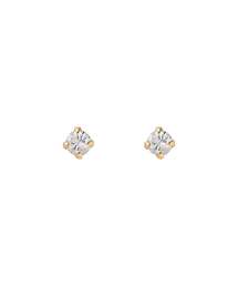 一粒ダイヤピアス[K10]