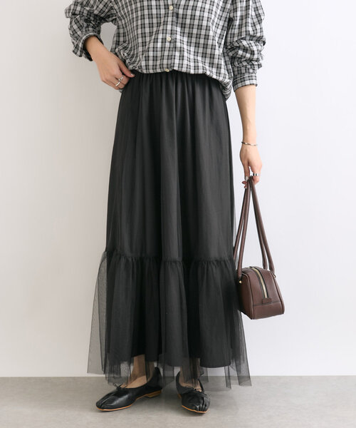 RIVE DROITE(リヴドロワ)の「【両面着れる】タフタリバーシブルスカート(スカート・レディース・ブラック/ブラウン・FREE)」の21枚目の写真
