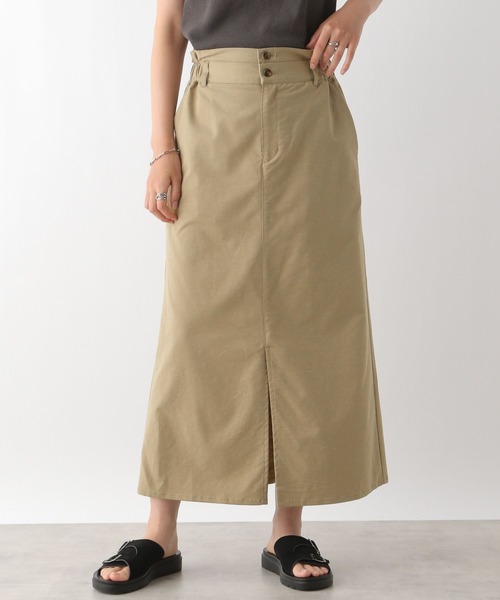 セール】ダブルウエストリネン混スカート 124124（スカート）｜LEPSIM
