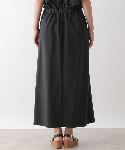 LEPSIM(レプシィム)の「ダブルウエストリネン混スカート 124124(スカート・レディース・チャコールグレー/アイボリー/カーキブラウン・FREE)」の11枚目の写真