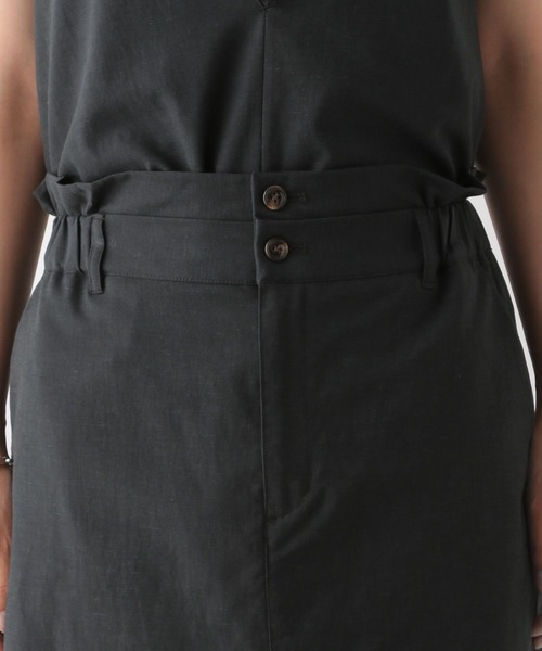 LEPSIM(レプシィム)の「ダブルウエストリネン混スカート 124124(スカート・レディース・チャコールグレー/アイボリー/カーキブラウン・FREE)」の12枚目の写真