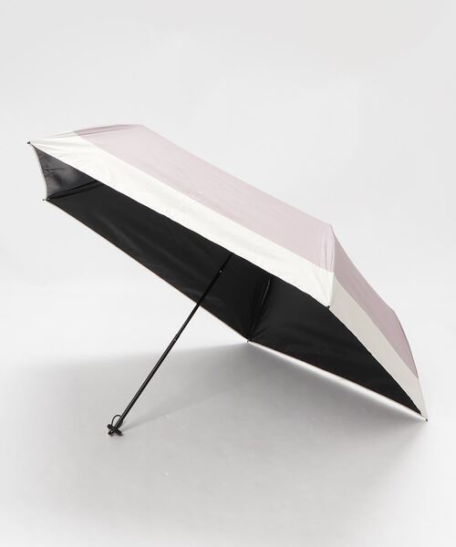Waterfront（ウォーターフロント）の「NEW極軽カーボン UVブロック 折 55cm 　バイカラー　日傘　雨傘　兼用（折りたたみ傘・レディース・ピンク/グリーン/パープル・FREE）」の7枚目の写真