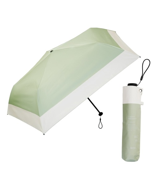 Waterfront（ウォーターフロント）の「NEW極軽カーボン UVブロック 折 55cm 　バイカラー　日傘　雨傘　兼用（折りたたみ傘・レディース・ピンク/グリーン/パープル・FREE）」の6枚目の写真