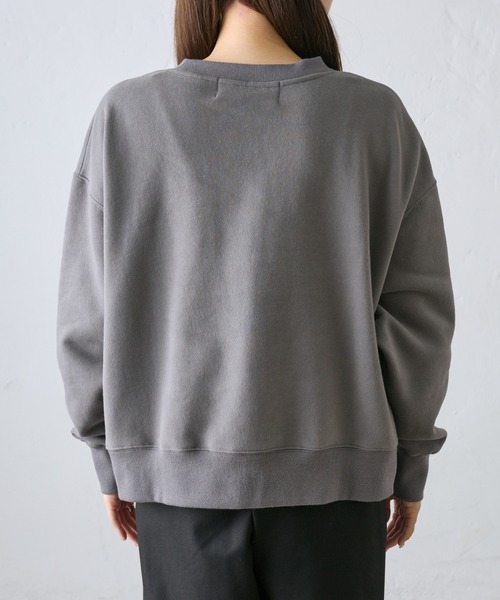 PUAL CE CIN（ピュアルセシン）の「裏起毛シンプルスウェットプルオーバー（スウェット・レディース・チャコールグレー/グレイッシュベージュ/オートミール/モカ・FREE）」の7枚目の写真