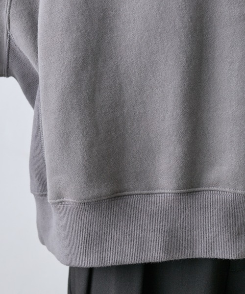 PUAL CE CIN（ピュアルセシン）の「裏起毛シンプルスウェットプルオーバー（スウェット・レディース・チャコールグレー/グレイッシュベージュ/オートミール/モカ・FREE）」の10枚目の写真