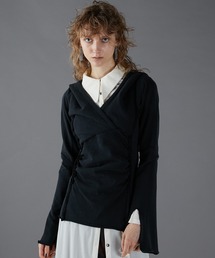 PRANK PROJECT | 【24AUTUMN PRE ORDER】ドレープフーディトップス / Drape Hoodie Top(Tシャツ/カットソー)