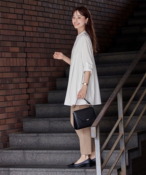 バンドカラーシャツチュニックブラウス（シャツ/ブラウス）｜Tiaclasse（ティアクラッセ）