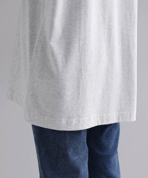 ANME(アンメ)の「エンブロイダリーポケット付き長袖Tシャツ(Tシャツ/カットソー・レディース・ブラック/オフホワイト/オートミール・M/L)」の8枚目の写真