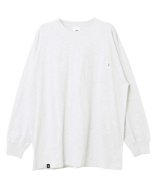 ANME(アンメ)の「エンブロイダリーポケット付き長袖Tシャツ(Tシャツ/カットソー・レディース・ブラック/オフホワイト/オートミール・M/L)」の20枚目の写真
