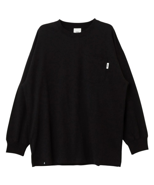 ANME(アンメ)の「エンブロイダリーポケット付き長袖Tシャツ(Tシャツ/カットソー・レディース・ブラック/オフホワイト/オートミール・M/L)」の22枚目の写真