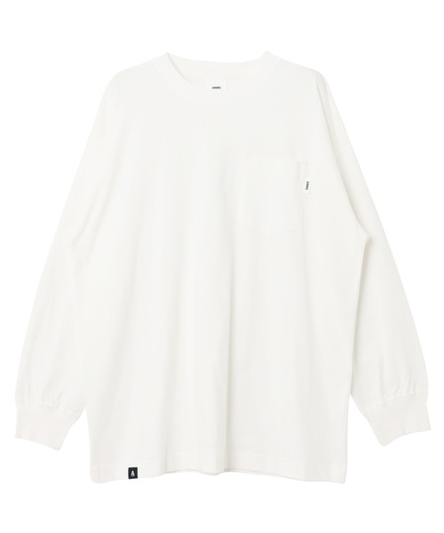 ANME(アンメ)の「エンブロイダリーポケット付き長袖Tシャツ(Tシャツ/カットソー・レディース・ブラック/オフホワイト/オートミール・M/L)」の21枚目の写真