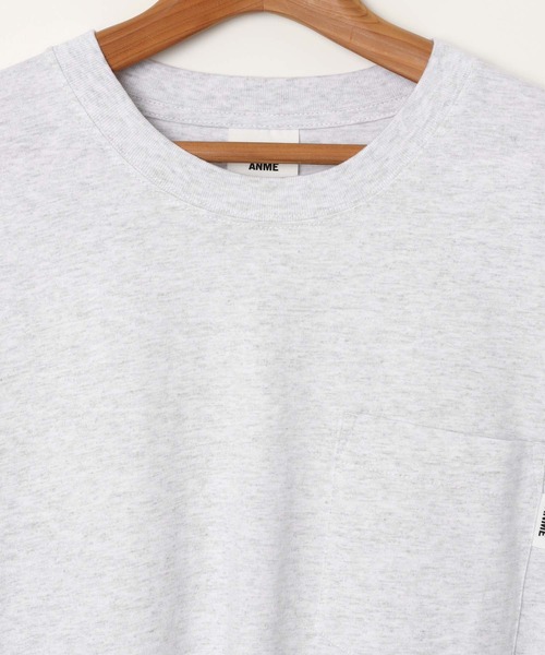 ANME(アンメ)の「エンブロイダリーポケット付き長袖Tシャツ(Tシャツ/カットソー・レディース・ブラック/オフホワイト/オートミール・M/L)」の5枚目の写真