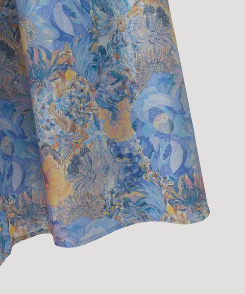 HUIT bouquet（ユイット）の「ギャザー フレアスカート Made with Liberty Fabric HUIT（スカート・レディース・ピンク/ブルー・S/M）」の16枚目の写真