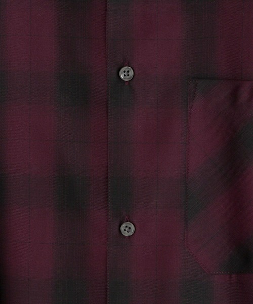 LOWRYS FARM（ローリーズファーム）の「オンブレチェックシャツL／S LOWRYS FARM オンブレチェックシャツＬＳレッド