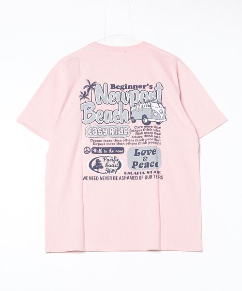 ムラサキスポーツ(ムラサキスポーツ)の「SAN LA SAN/サンラサン SLTシャツ【ニューポート】 MOSL24SM001(Tシャツ/カットソー・メンズ・チャコール/ピンク/ホワイト・M/L)」の4枚目の写真