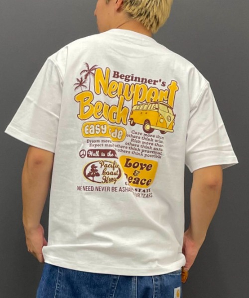 ムラサキスポーツ(ムラサキスポーツ)の「SAN LA SAN/サンラサン SLTシャツ【ニューポート】 MOSL24SM001(Tシャツ/カットソー・メンズ・チャコール/ピンク/ホワイト・M/L)」の2枚目の写真