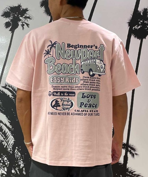 ムラサキスポーツ(ムラサキスポーツ)の「SAN LA SAN/サンラサン SLTシャツ【ニューポート】 MOSL24SM001(Tシャツ/カットソー・メンズ・チャコール/ピンク/ホワイト・M/L)」の3枚目の写真