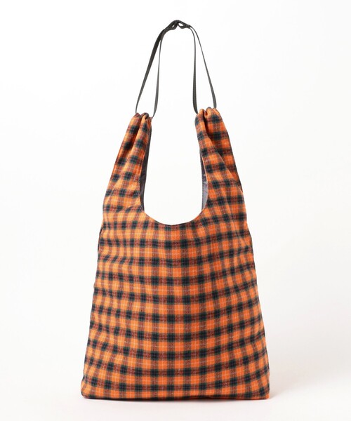 bpr BEAMS(ビーピーアール ビームス )の「リバーシブル チェック ショッパー L(トートバッグ・レディース・ミント/オレンジ/ブルー・ONE SIZE)」の13枚目の写真