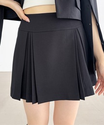 Heather | シャークスキンプリーツミニスカート　117629(スカート)